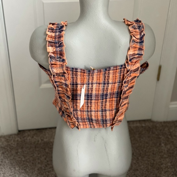 🔴🔴NWT ANTHROPOLOGIE Verb by Pallavi Singhee Ruffled Plaid Tank Size M - Picture 5 of 15